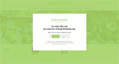 Desktop Screenshot of ethicawines.com
