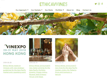 Tablet Screenshot of ethicawines.com